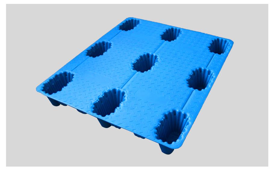 軒盛塑業(yè)1210九腳吹塑托盤10kg 軒盛塑業(yè)1210九腳吹塑托盤10kg