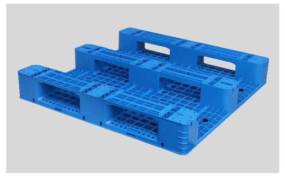 1111網格川字塑料托盤背面