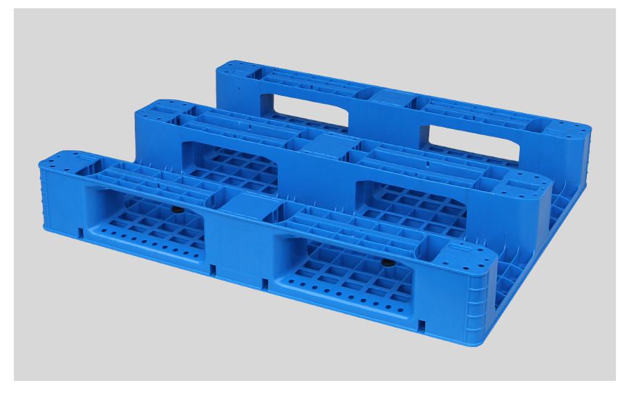 1008網(wǎng)格川字塑料托盤(pán)背面