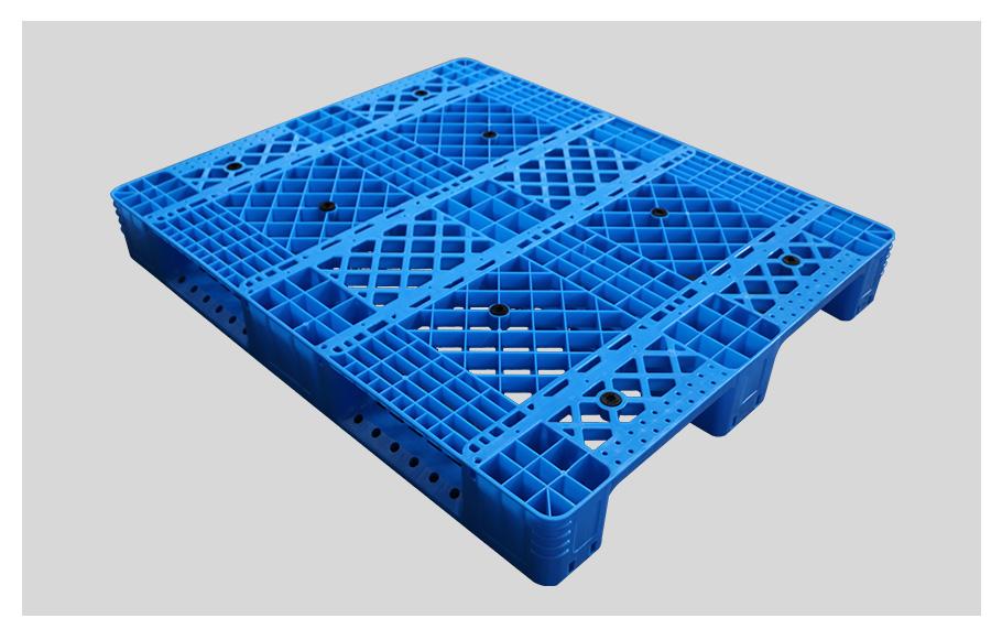 1210網(wǎng)格川字重型塑料托盤正面 1210網(wǎng)格川字重型塑料托盤正面